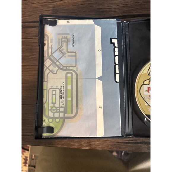 Grand Theft Auto San Andreas GTA PlayStation 2 PS2  With Map, No Manual TESTED - Picture 2 of 9